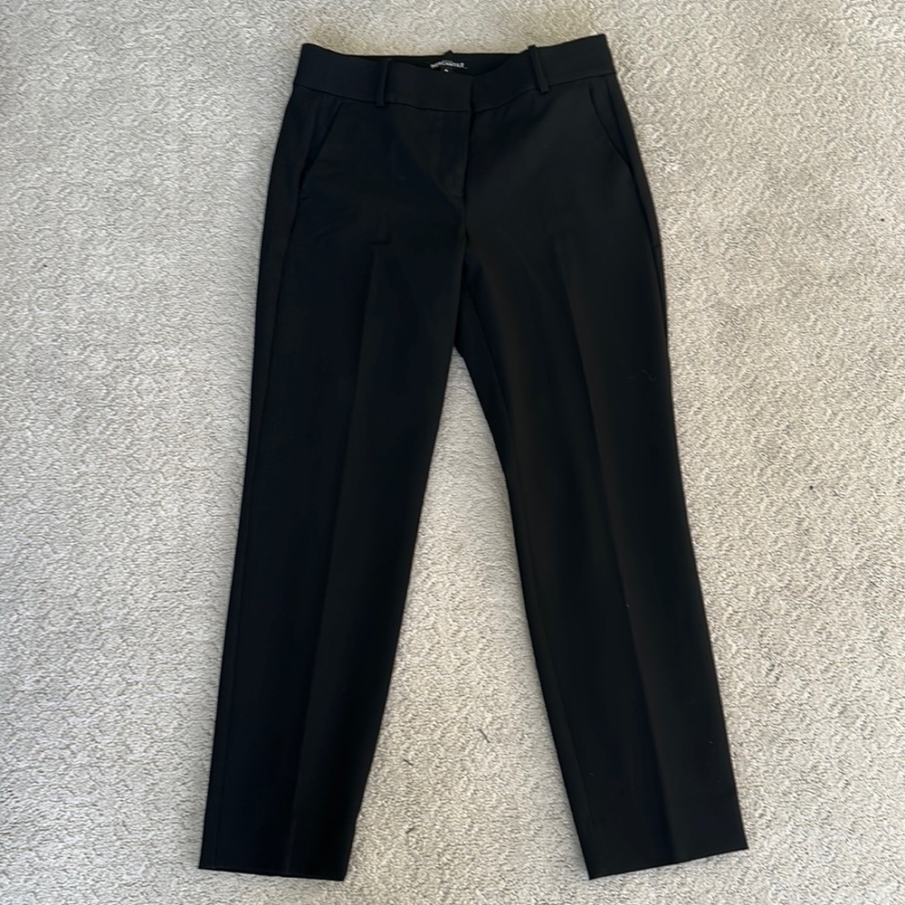 Jcrew Mercantile Black Stretch Tapered Pants Size 8